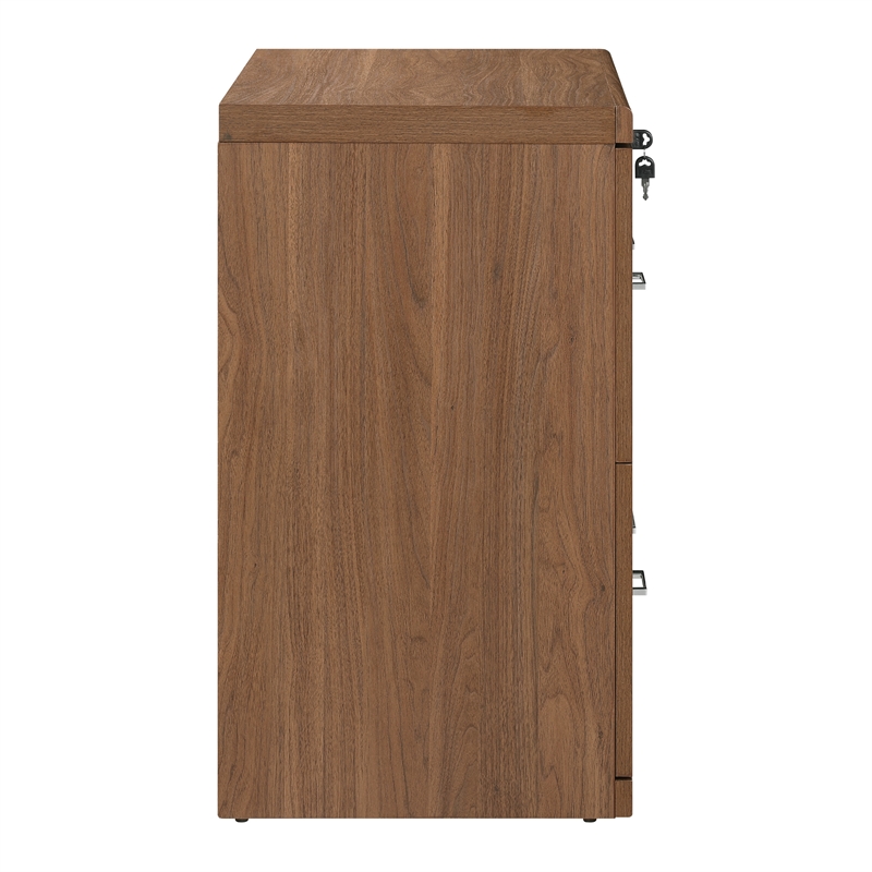 Alpine 2-Drawer Lateral File in Engineered Wood Majestic Walnut Finish