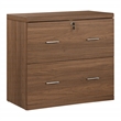 Alpine 2-Drawer Lateral File in Engineered Wood Majestic Walnut Finish