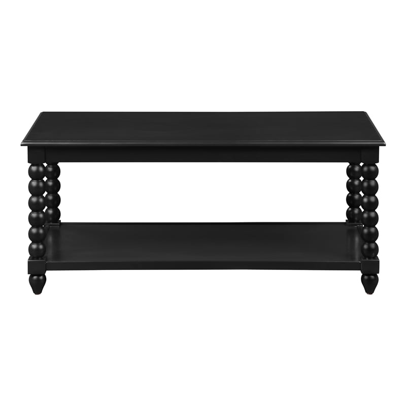 Elise Coffee Table in Engineered Wood  Black Finish