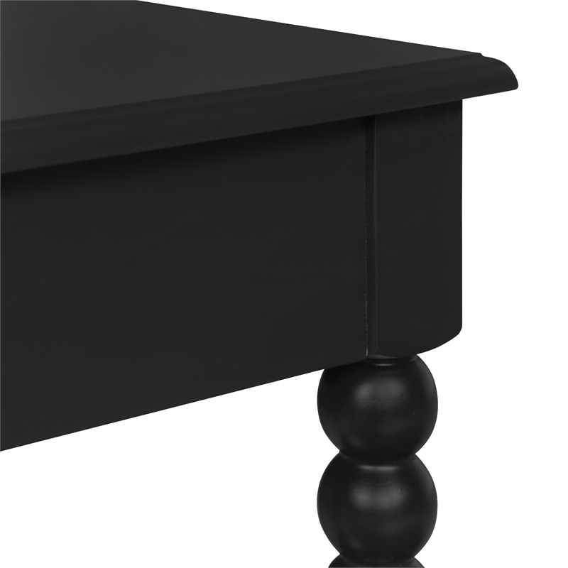 Elise End Table in Engineered Wood Black Finish