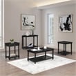 Elise Foyer Table in Engineered Wood Black Finish