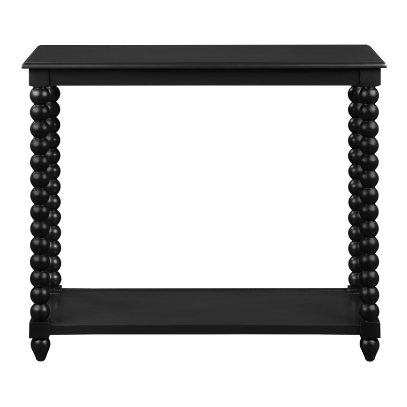 Elise Foyer Table in Engineered Wood Black Finish