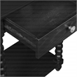 Elise Side Table With Drawer in Engineered Wood Black Finish