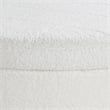 Baynes Storage Ottoman in Ivory Sherpa Fabric