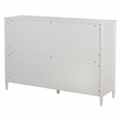 Spindle 8-Drawer Dresser in Engineered Wood Sandcastle Antique White Finish