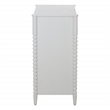 Spindle 3-Drawer Chest in Engineered Wood Sandcastle Antique White Finish