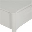 Spindle Single Drawer Night Stand in Engineered Wood Sandcastle Antique White
