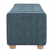 Bethwin Storage Bench with Atlantic Blue Fabric