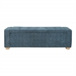 Bethwin Storage Bench with Atlantic Blue Fabric