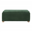 Sahara Flip Top Tray Storage Bench with Natural color wood and Green Cord Fabric