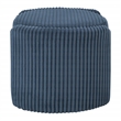 Sable Storage Ottoman with Mango wood Flip Top and Blue Cord Fabric