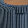 Sable Storage Ottoman with Mango wood Flip Top and Blue Cord Fabric