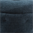 Erindale Round Storage Ottoman in Indigo Fabric