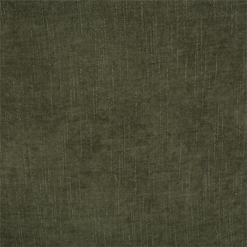 Selina Pillow Top Bench in Bottle Green Fabric Rustic Brown Finish Spindle Legs