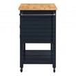 Stirling Kitchen Cart in Engineered Wood Blue Finish
