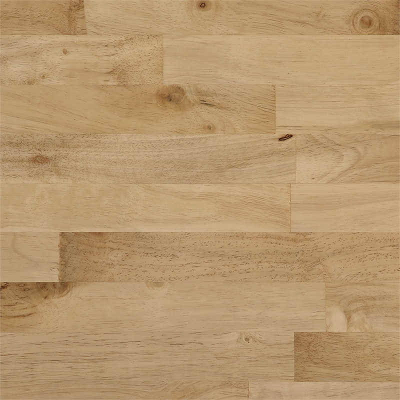 Derry Kitchen Cart Engineered Wood Natural Butcher Block Top With Black Finish