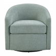 Bella Swivel Barrel Chair in Blue Mist Fabric