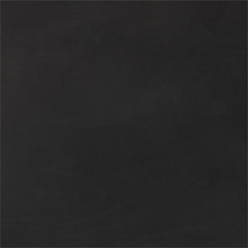 Round Side Table in Black Wood Top with Metal Base - 2 Pack