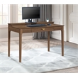 Angelina Desk with Shelf Storage Hutch Engineered Wood Majestic Walnut Finish