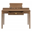 Angelina Desk with Shelf Storage Hutch Engineered Wood Majestic Walnut Finish