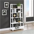 Bayfront 5-Self Folding Bookcase in Willow White Wood Finish