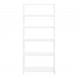 Bayfront 5-Self Folding Bookcase in Willow White Wood Finish
