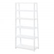 Bayfront 5-Self Folding Bookcase in Willow White Wood Finish