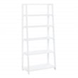 Bayfront 5-Self Folding Bookcase in Willow White Wood Finish