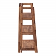 Bayfront 3-Shelf Folding Bookcase in Brown Bayfront Acacia Wood Finish