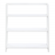 Bayfront 3-Shelf Folding Bookcase in Willow White Wood Finish
