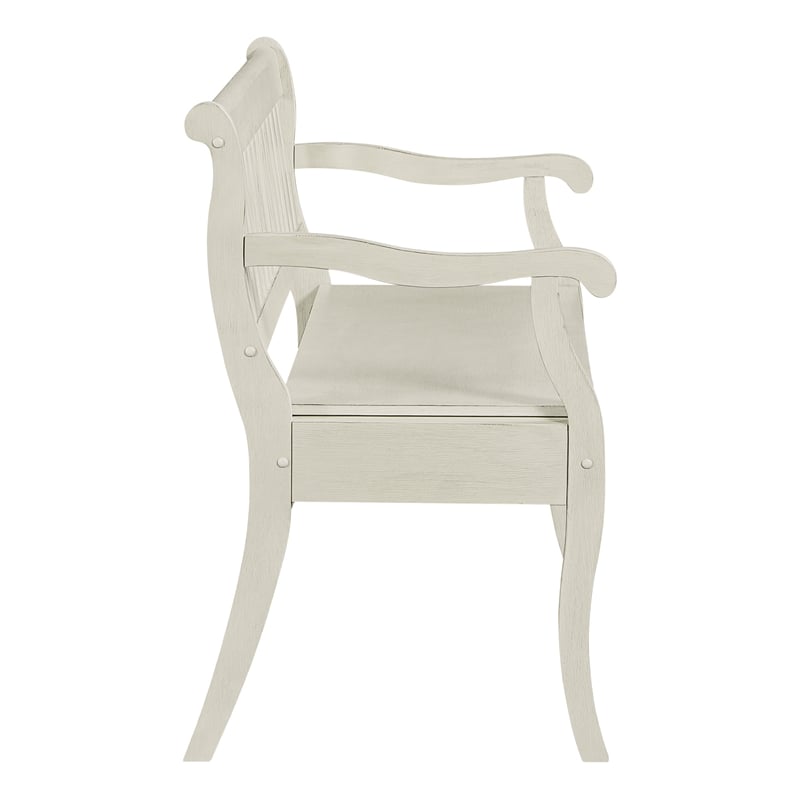 Wakefield Entryway Storage Bench Wood  in White Finish