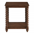 Elise End Table Wood in Dark Walnut Finish