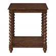 Elise End Table Wood in Dark Walnut Finish
