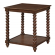 Elise End Table Wood in Dark Walnut Finish