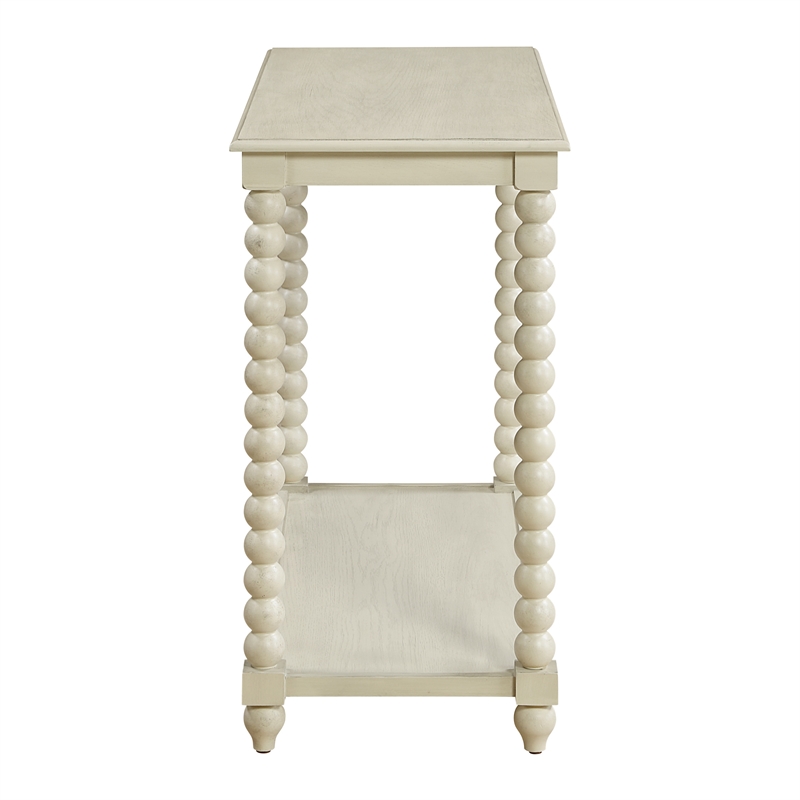 Elise Foyer Table Wood  in Whitewash Finish
