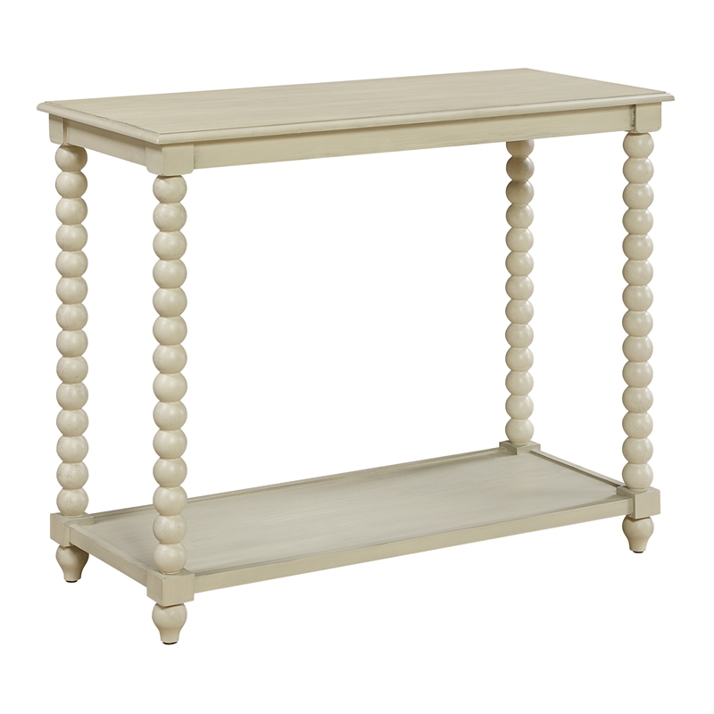 Elise Foyer Table Wood  in Whitewash Finish