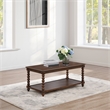 Elise Coffee Table wood in Dark Walnut Finish