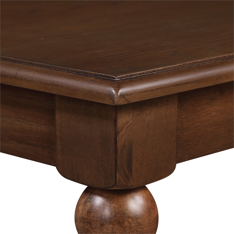 Elise Coffee Table wood in Dark Walnut Finish