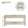 Elise Coffee Table Wood in Whitewash Finish
