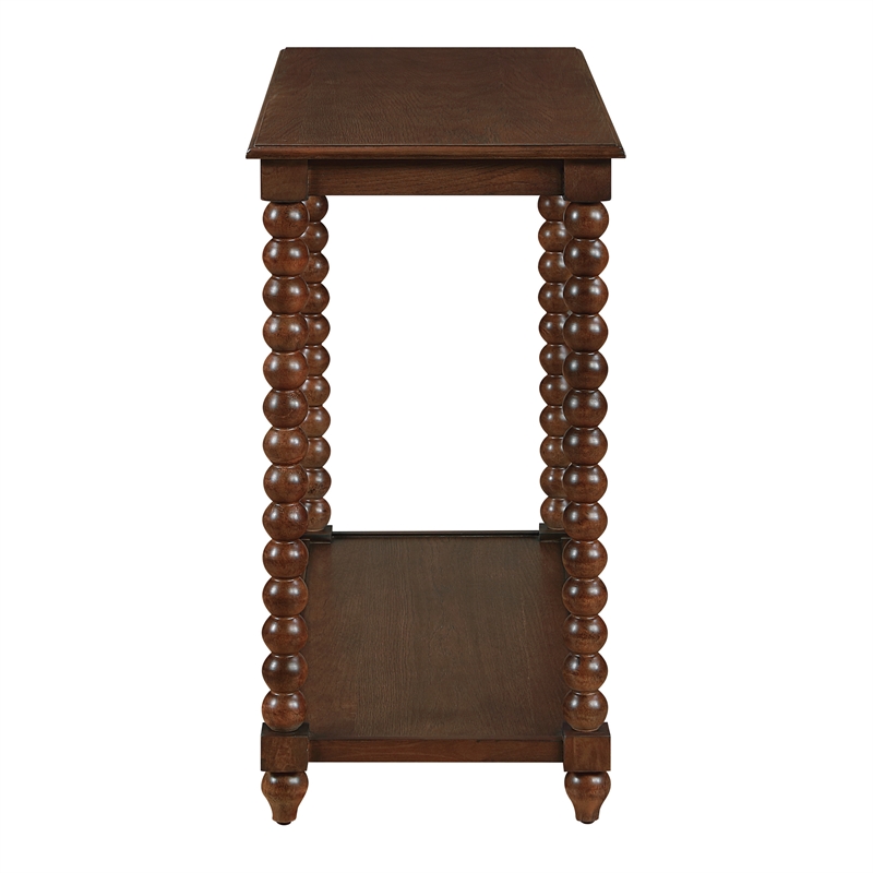 Elise Foyer Table Wood in Dark Walnut Finish