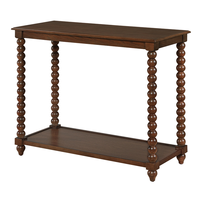 Elise Foyer Table Wood in Dark Walnut Finish
