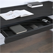Kilo L-Shape Electric Lift Gaming Desk in Steel Grey Carbon Fiber Finish