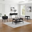 Copenhagen Accent Table with Drawer in Engineered Wood Black Finish