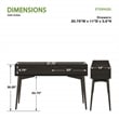 Copenhagen Console Table in Engineered Wood Black Finish