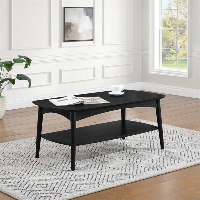 Copenhagen Coffee Table in Engineered Wood Black Finish