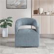 Devin Swivel Chair in Sky Blue Fabric by OSP Home Furnishings