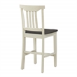 5pc Set Table Chairs Engineered Wood in Distressed White Wash
