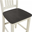 5pc Set Table Chairs Engineered Wood in Distressed White Wash