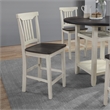 5pc Set Table Chairs Engineered Wood in Distressed White Wash