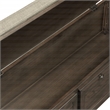 Dover Storage Bench Engineered Wood in Dark Walnut Finish with Beige Cushion
